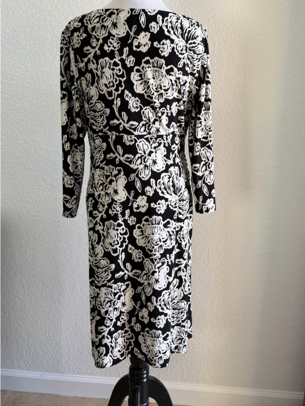 Ralph Lauren Black & White Floral Women’s Dress - Picture 4 of 5